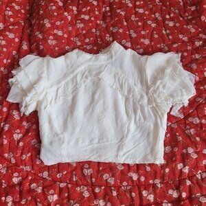 REFORMATION - mock neck sheer crop